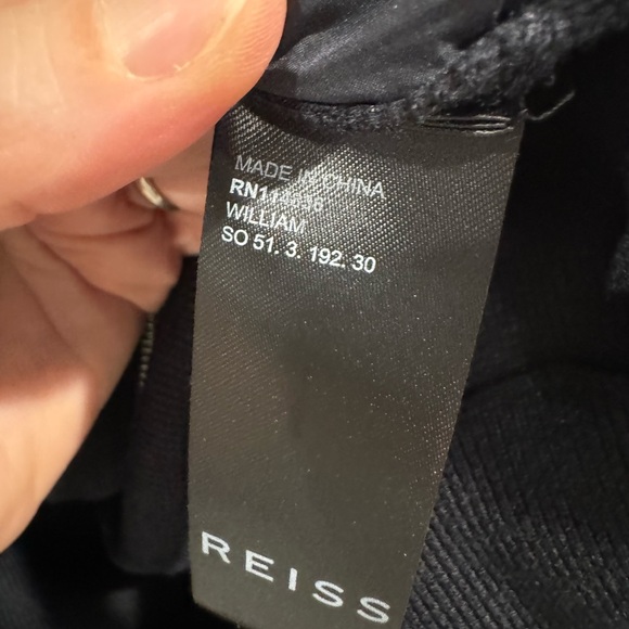 Reiss navy William quilted gilet vest - Picture 8 of 10